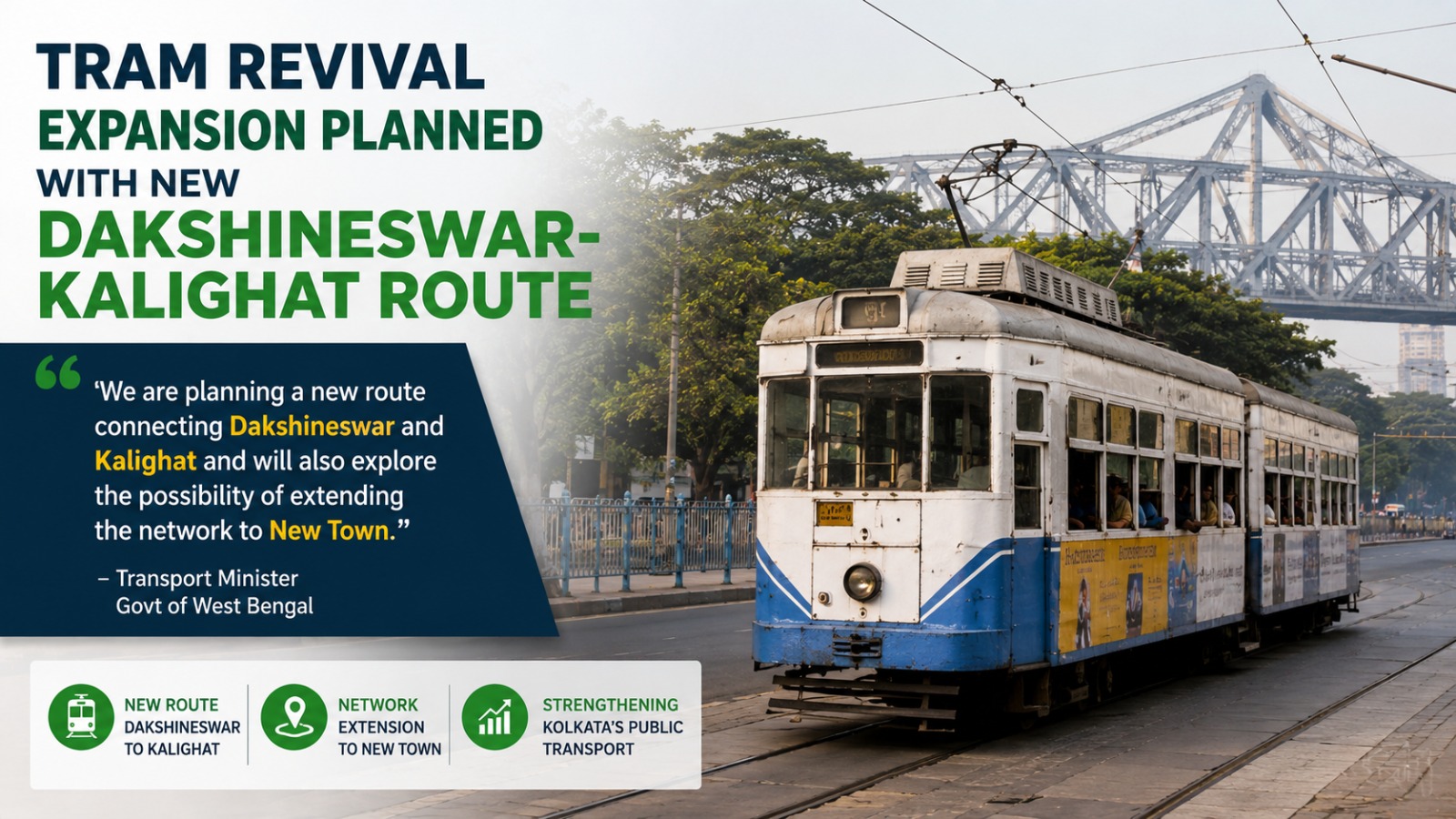 Tram Revival Expansion Planned With New Dakshineswar-kalighat Route