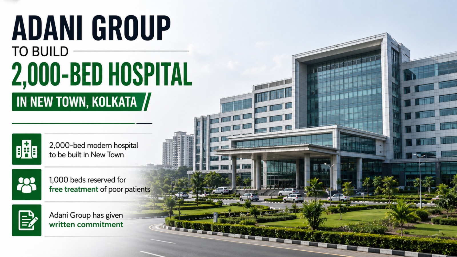 Adani Group To Build 2,000-bed Hospital In New Town, Kolkata