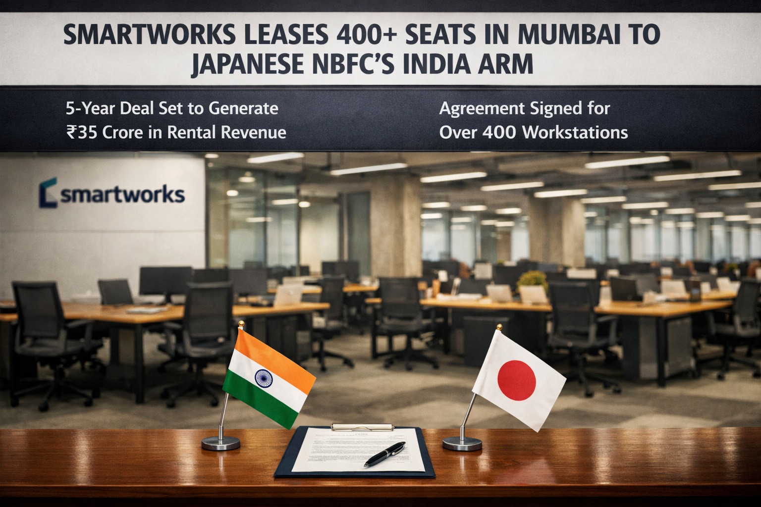 Smartworks Leases 400+ Seats In Mumbai Το Japanese Nbfc's India Arm