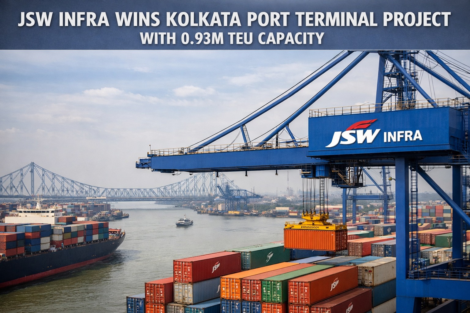 Jsw Infra Wins Kolkata Port Terminal Project With 0.93m Teu Capacity