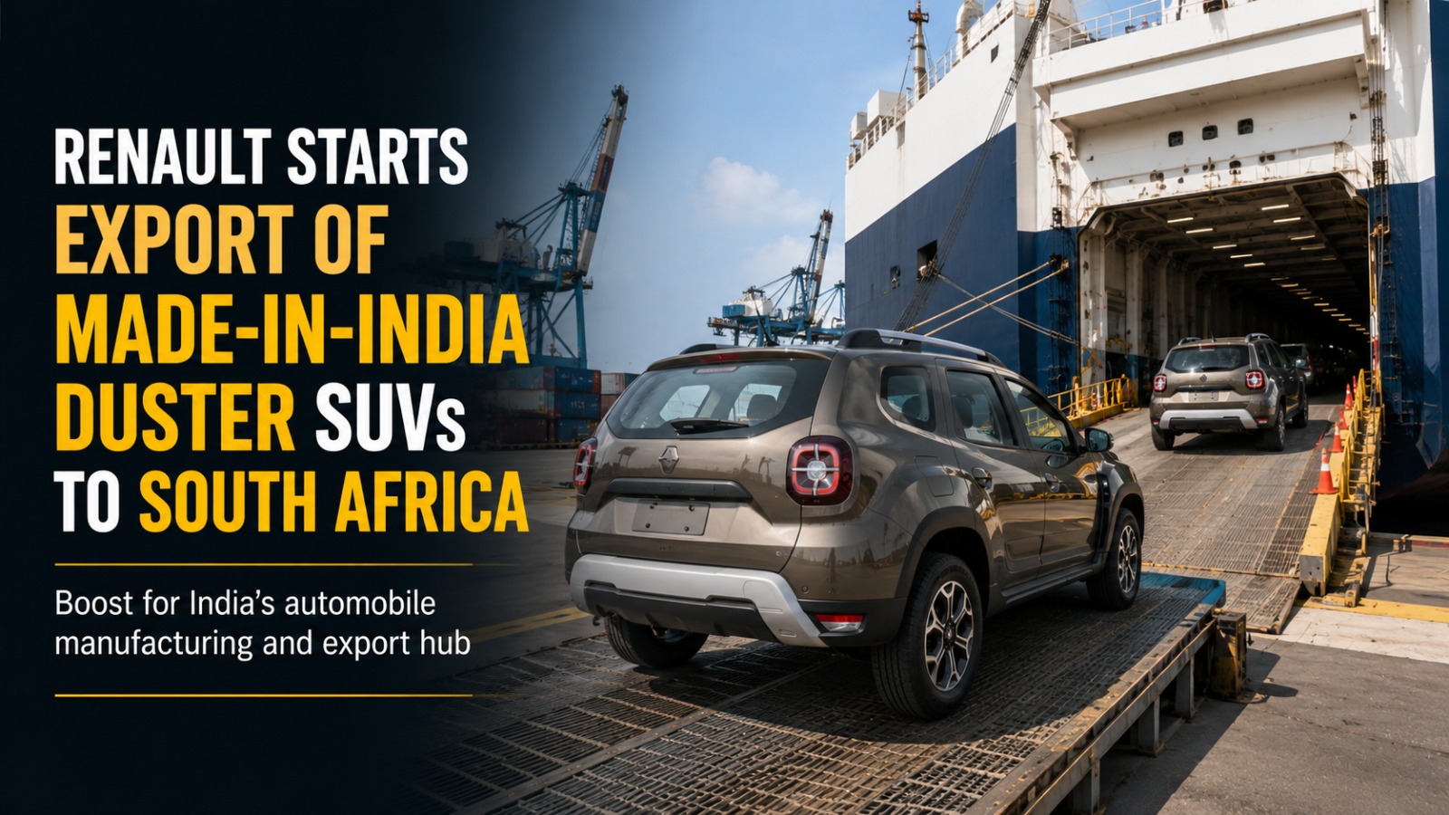 Renault Starts Export Of Made-in-india Duster Suvs To South Africa