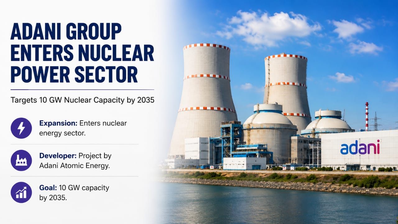 Adani Group Enters Nuclear Power Sector Targets 10 GW Nuclear Capacity By 2035