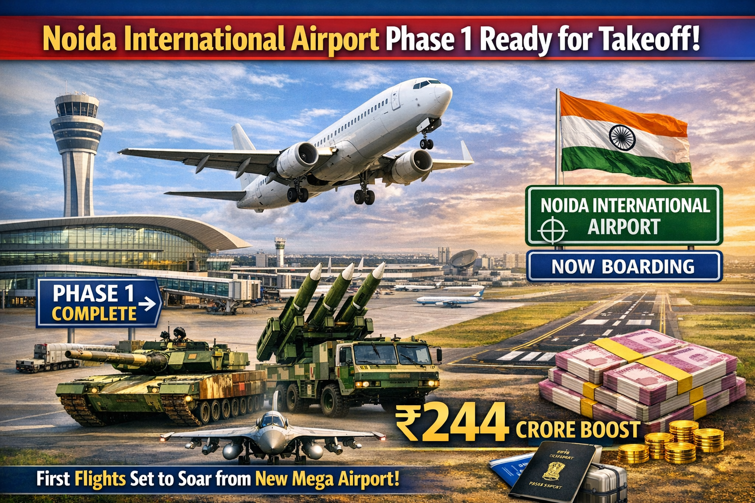 Noida International Airport Phase 1 Ready for Takeoff